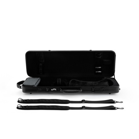 Buy Artist Dynamic rectangular polycarbonate violin case with sheet music bag 4/4 Black