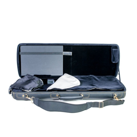 Étui rigide violon For-Tune CC rectangulaire Bleu 4/4 Gray/blue Gris/Azul