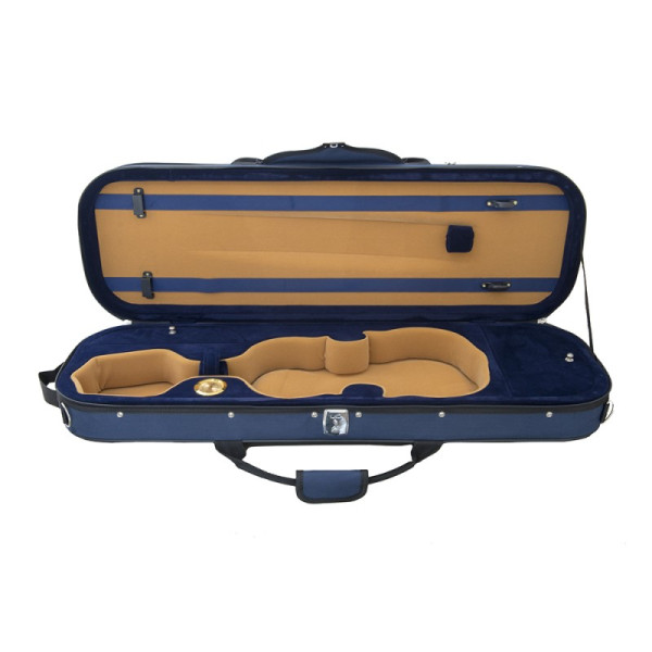 Custodia rigida violino Rapsody Elegance Rettangolare 4/4 Blu navy 4/4