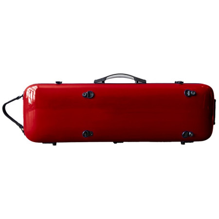 Étui rigide violon Rapsody Rainbow rectangulaire 4/4 4/4 Rouge/étui rigide