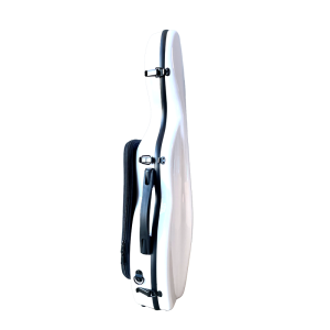 Custodia rigida violino Rapsody Rocket forma 4/4 con custodia morbida per spartiti 4/4 White Bianco 2