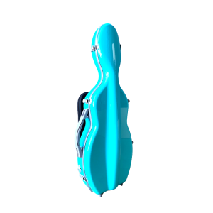 Étui rigide violon Rapsody Rocket forme 4/4 avec housse pour partitions 4/4 Turquoise Turquesa