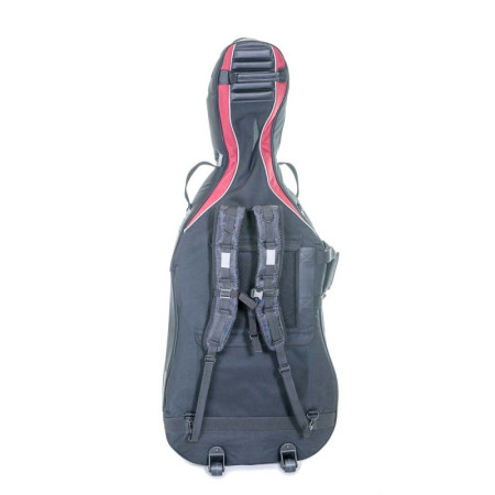 Housse violoncelle Rapsody ACRB 4/4 Noir/Bordeaux