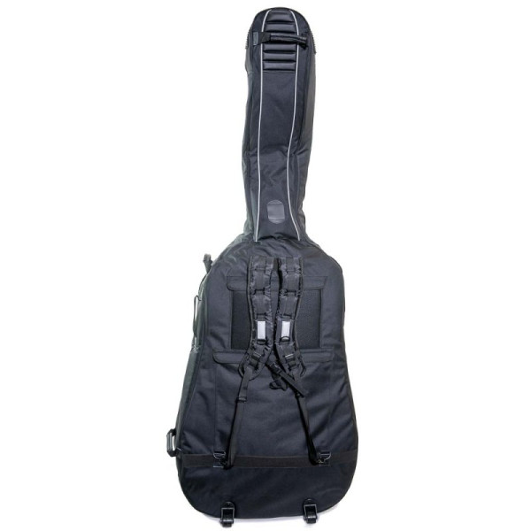 Comprar Funda de contrabaixo Rapsody ABRB preta com rodinhas 3/4. 