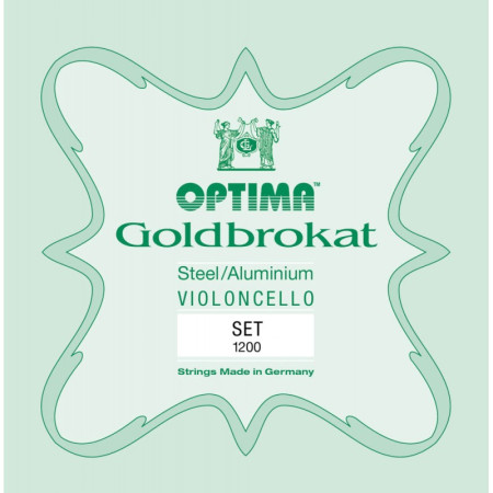 Buy Optima Goldbrokat 1200 Medium 1/8 Cello String Set at the best price | València Violins