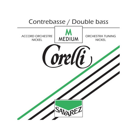 Set de cuerdas contrabajo Corelli orquesta níquel Medium 4/4 - Especialistas en Violines, Violas, Violonchelos y accesorios