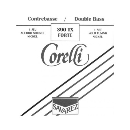 Set de cuerdas contrabajo Corelli Solista níquel 390TX Forte 4/4 - Especialistas en Violines, Violas, Violonchelos y accesorios