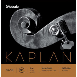 Set de cordes contrebasse D'Addario Kaplan K610 3/4
