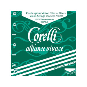 Set di corde violino Corelli Alliance Vivace 800MLB Medium-Light 4/4