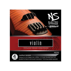 Set de cuerdas violín eléctrico D'Addario NS310 Medium 4/4 - Especialistas en Violines, Violas, Violonchelos y accesorios