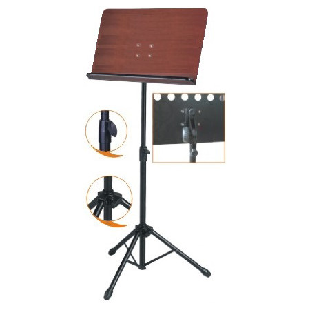 ATRIL DE DIRECTOR ADMIRA BANDEJA DE MADERA - Especialistas en Violines, Violas, Violonchelos y accesorios