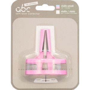 Guia para arco de violino ABC corretor 1/4-1/16 rosa